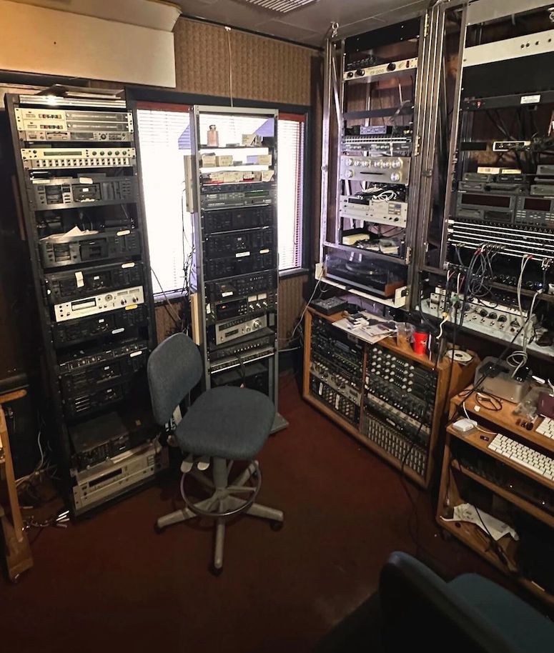 The Recording Center control room - gear racks