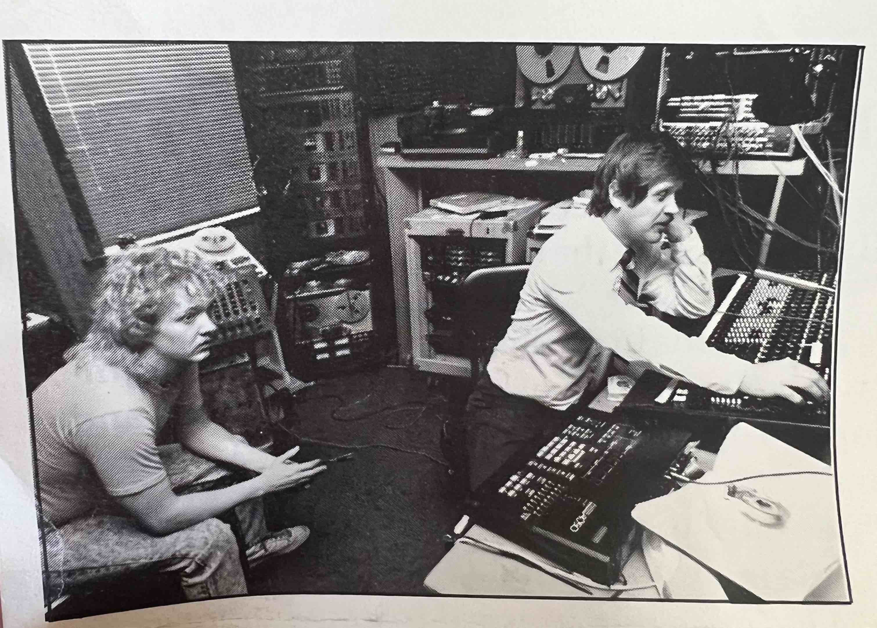 1980s Ranier Beer jingles recording at The Recording Center - historical photos