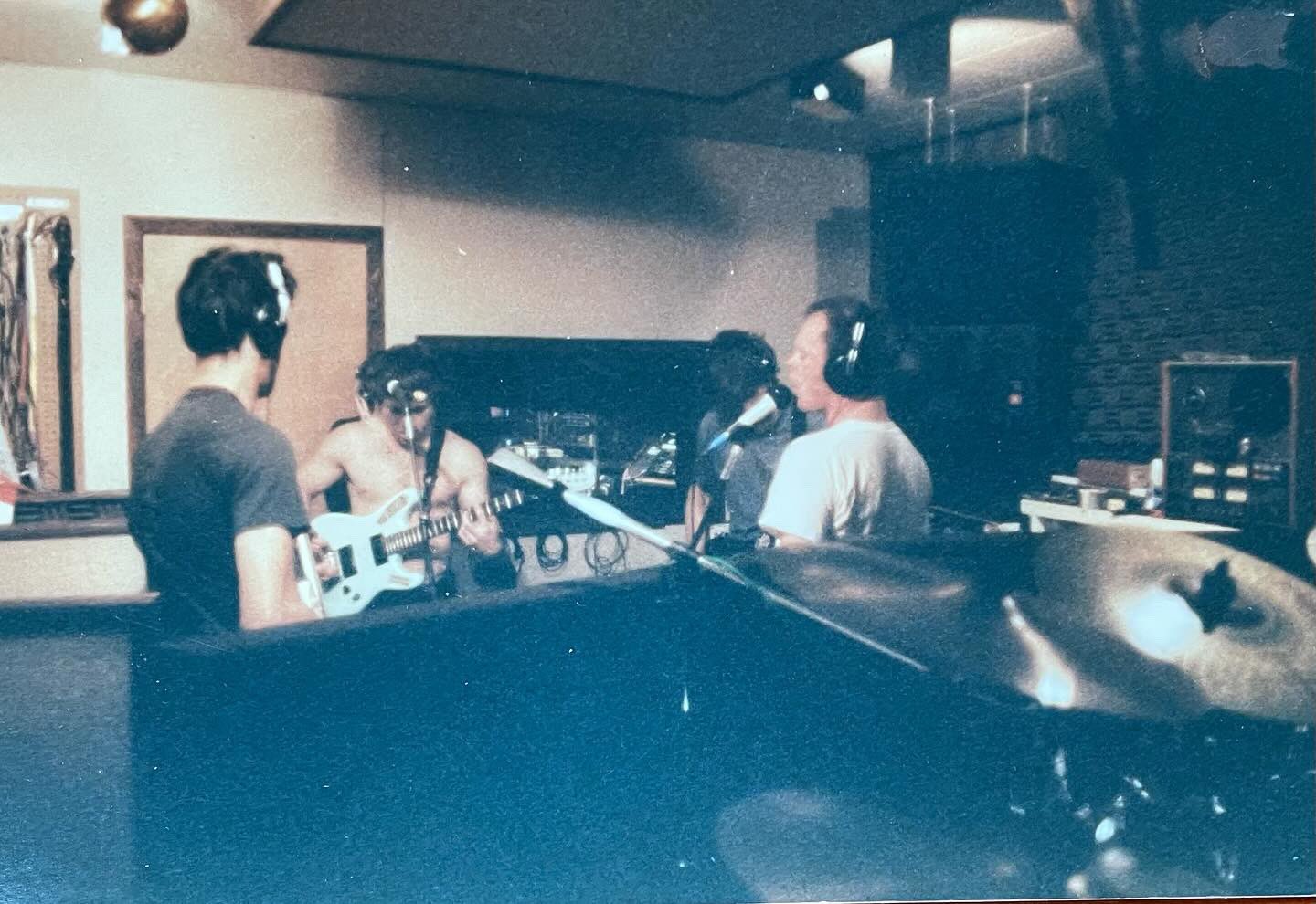 1990s The Banned recording at The Recording Center - historical photos
