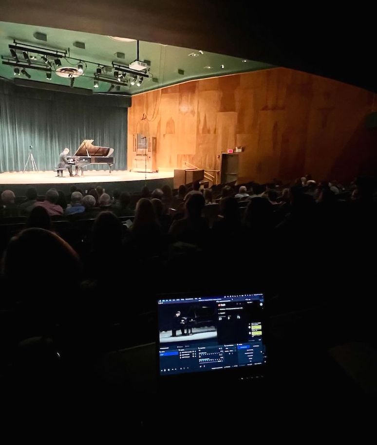 University of Montana piano recital hall during the concert